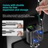 Cargador de coche retráctil carga rápida 120W adaptador universal para dispositivos móviles