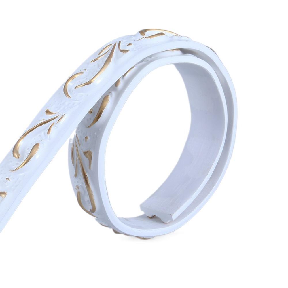 Дизайн интерьера Самоклеящийся настенный молдинг Гибкий плинтус Отклеивающийся и приклеивающийся Рамка для зеркала 5 м ПВХ Кромка для плитки Потолок