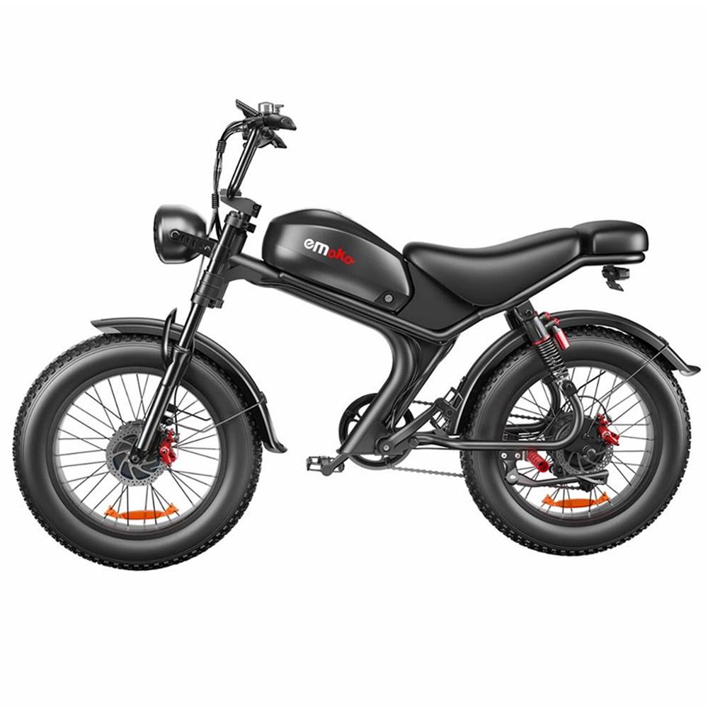 Электровелосипед Emoko C93-D с двойным приводом, 2000 Вт, 48 В 23 Ач, 20×4,0 широкие шины, Pedelec, гидравлические дисковые тормоза, E-Bike для ежедневных поездок и приключений на природе