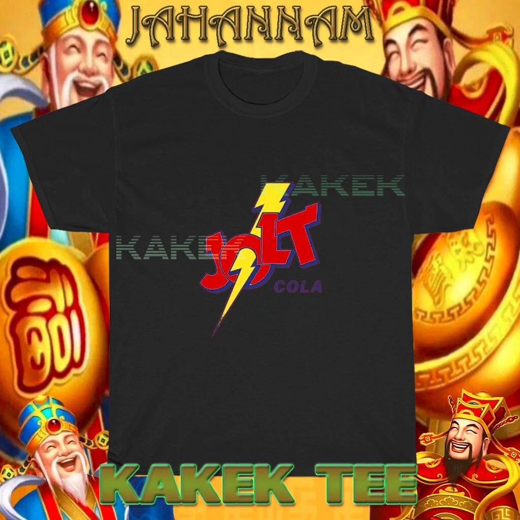 Новая футболка Jolt Cola Логотип Грома Смешная футболка Размер США от S до 5XL