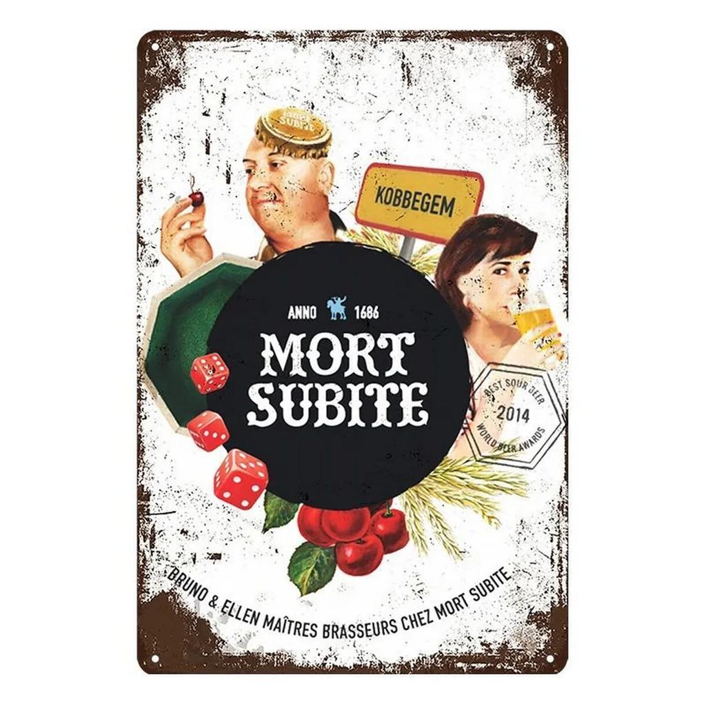 Vintage Rum Chouffe Metal Signs Plaque Plate Retro Wall Art Posters for Man Cave Bar Pub Clubs Cafe Iron Painting Decoration