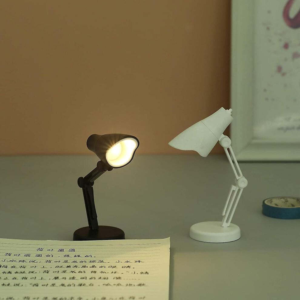 2-piece Led Mini Desk Lamp Foldable Night Reading Lamp Suitable for Home Room Computer Night Light Eye Protection,