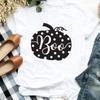 Women Lady Floral Truck Pumpkin Halloween Thanksgiving Print Womens Clothes Shirt T Tee For Tshirt Female