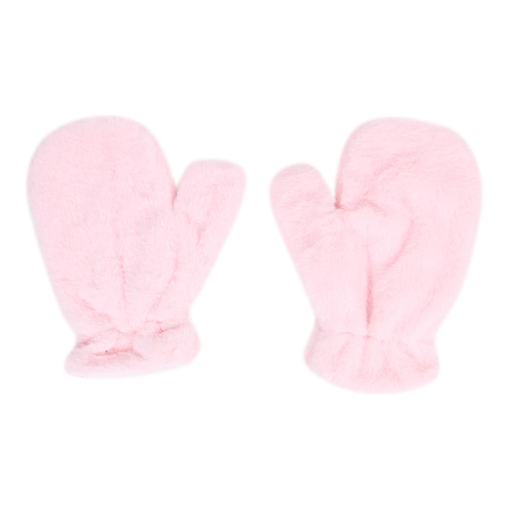 Зимние Утепленные Плюшевые Уличные Пушистые Перчатки Мягкие Перчатки с Полным Пальцем Женские Теплые Меховые Пушистые Варежки Защита от Холода Бархатная Подкладка Варежки