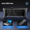 Coolcold 15.6-17.3inch Laptop Cooling Pad with 6 Quiet Fans,7 Height Wind Speed Adjustable,Laptop Cooer With Mobile Phone holder