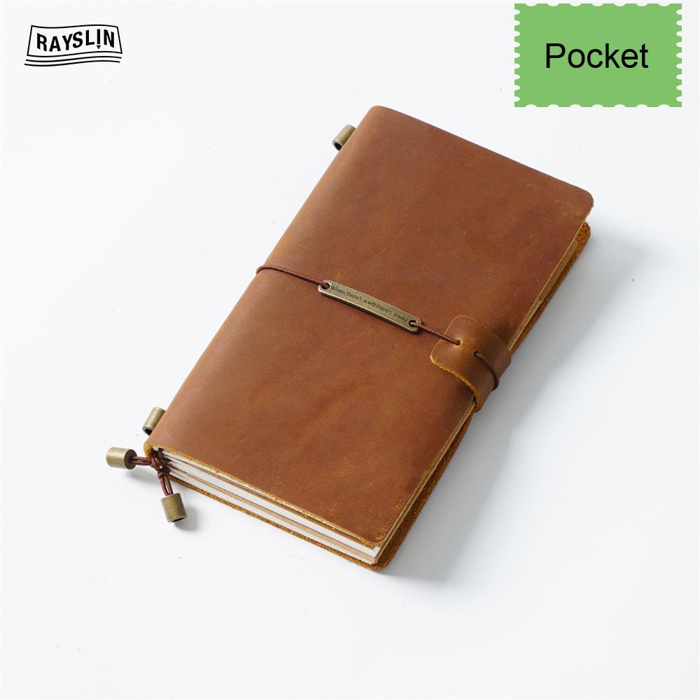 7 Colors 4 Sizes Travel Journal Genuine Leather Cover Handmade Notebook DIY A5 Diary Office School Note Book Free Embossing Name