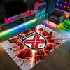 Fulham Football Design Crystal Velvet Carpet Cozy Non?Slip Printed Rug For Bedroom Living Room Entrance