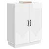 Sideboard High Gloss White 66 x 34.5 x 87 cm Engineered Wood
