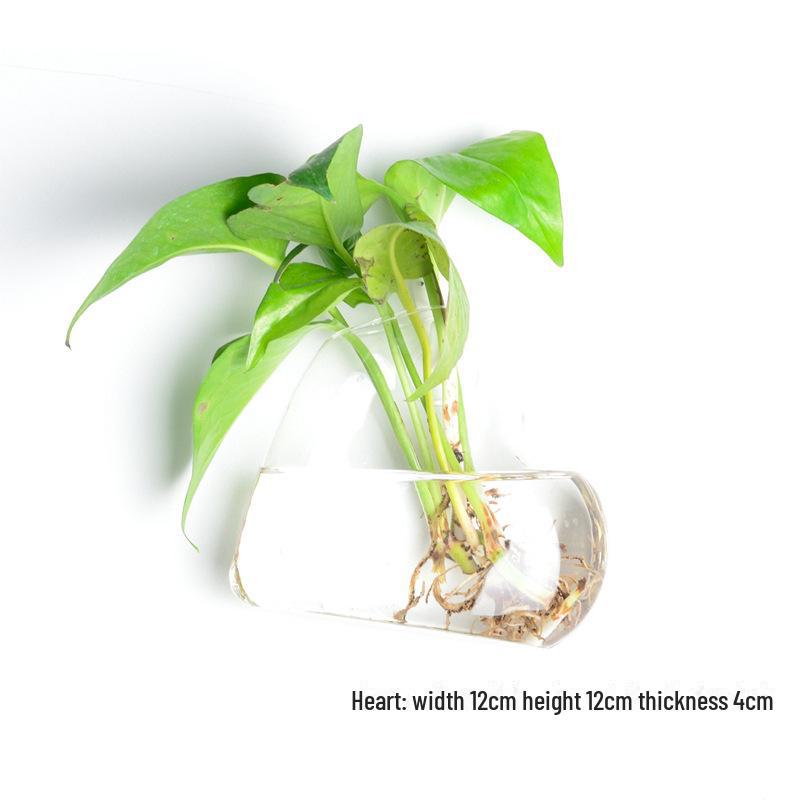 Ваза из выдувного стекла ручной работы для украшения стен и цветочных композиций