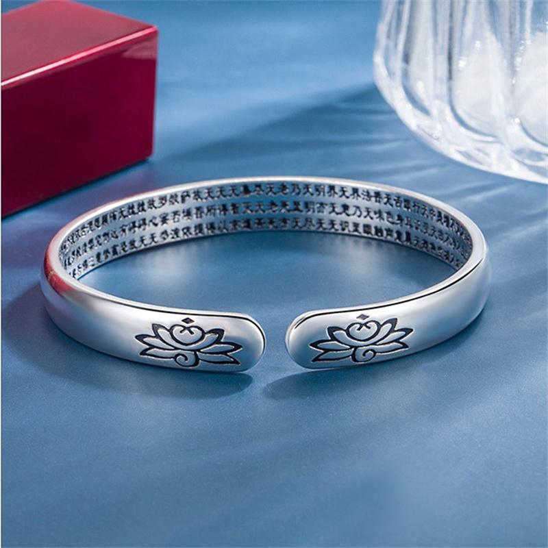 Новое поступление, браслет Namo Amitabha Sutra, женские аксессуары для рук, классический браслет в форме лотоса для женщин, благословение, амулет, ювелирные изделия для женщин