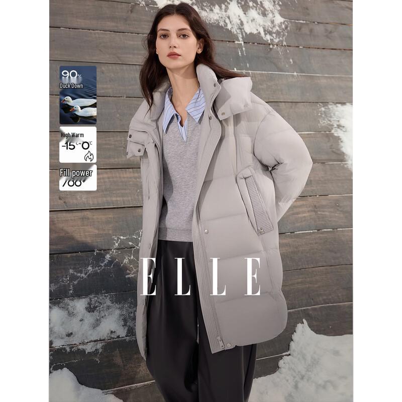 ELLE Женский пуховик с капюшоном