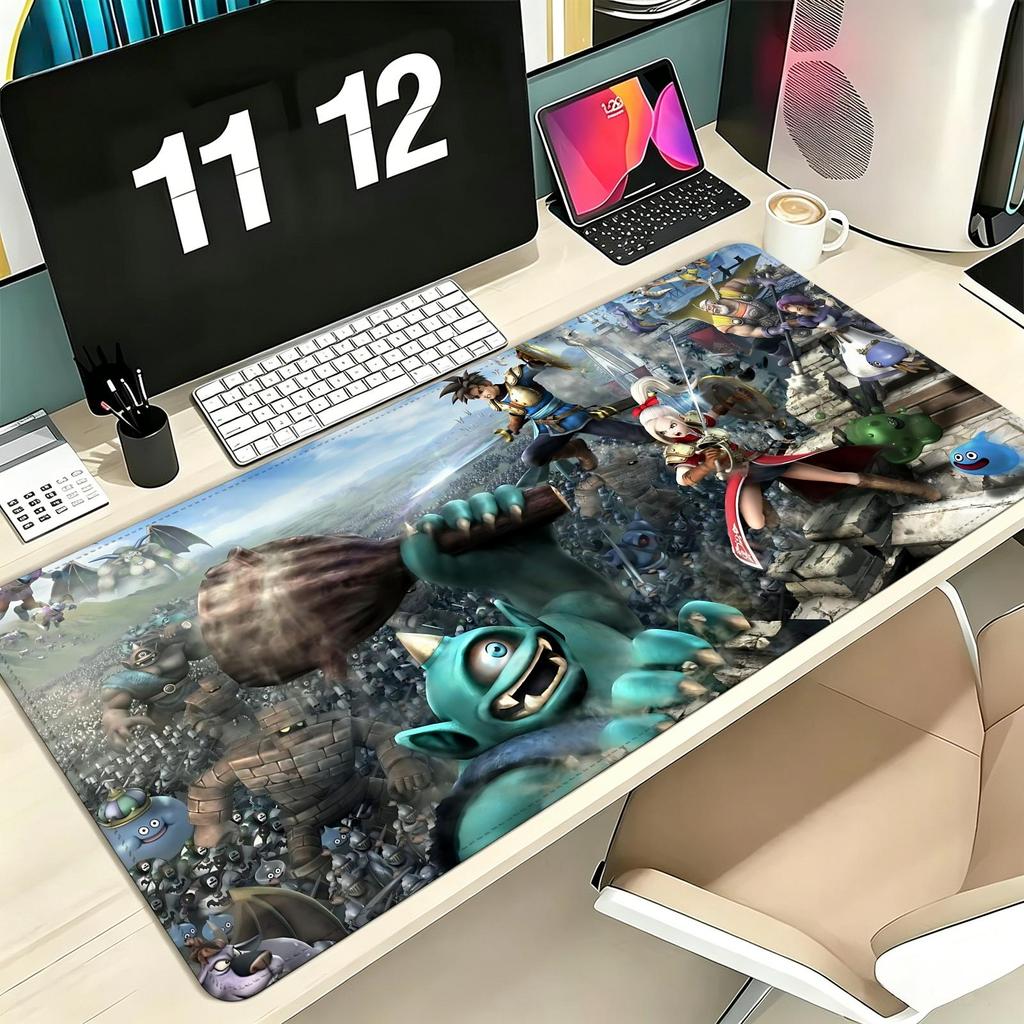 Pro ESports Xxl Gaming Mousepad Extra Large NonSlip Stitched Edge Keyboard Laptop Desk Mat For Pc Gamer Dragon Quest Xi