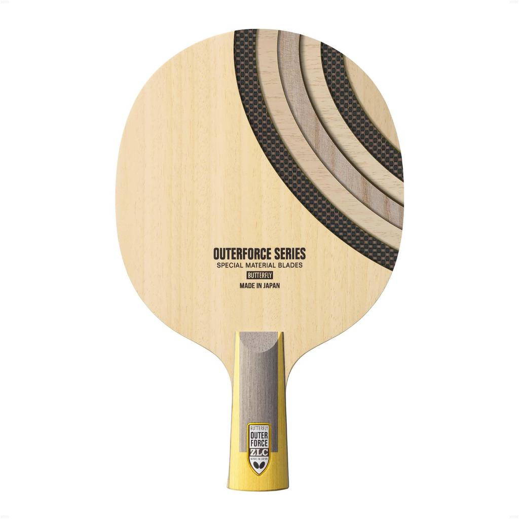 Основание Butterfly Outerforce ZLC CS Профессиональное основание для настольного тенниса Основание из ZL-углерода Идеально для традиционного бэкхенда и реверсивного бэкхенда Китайская хватка пером