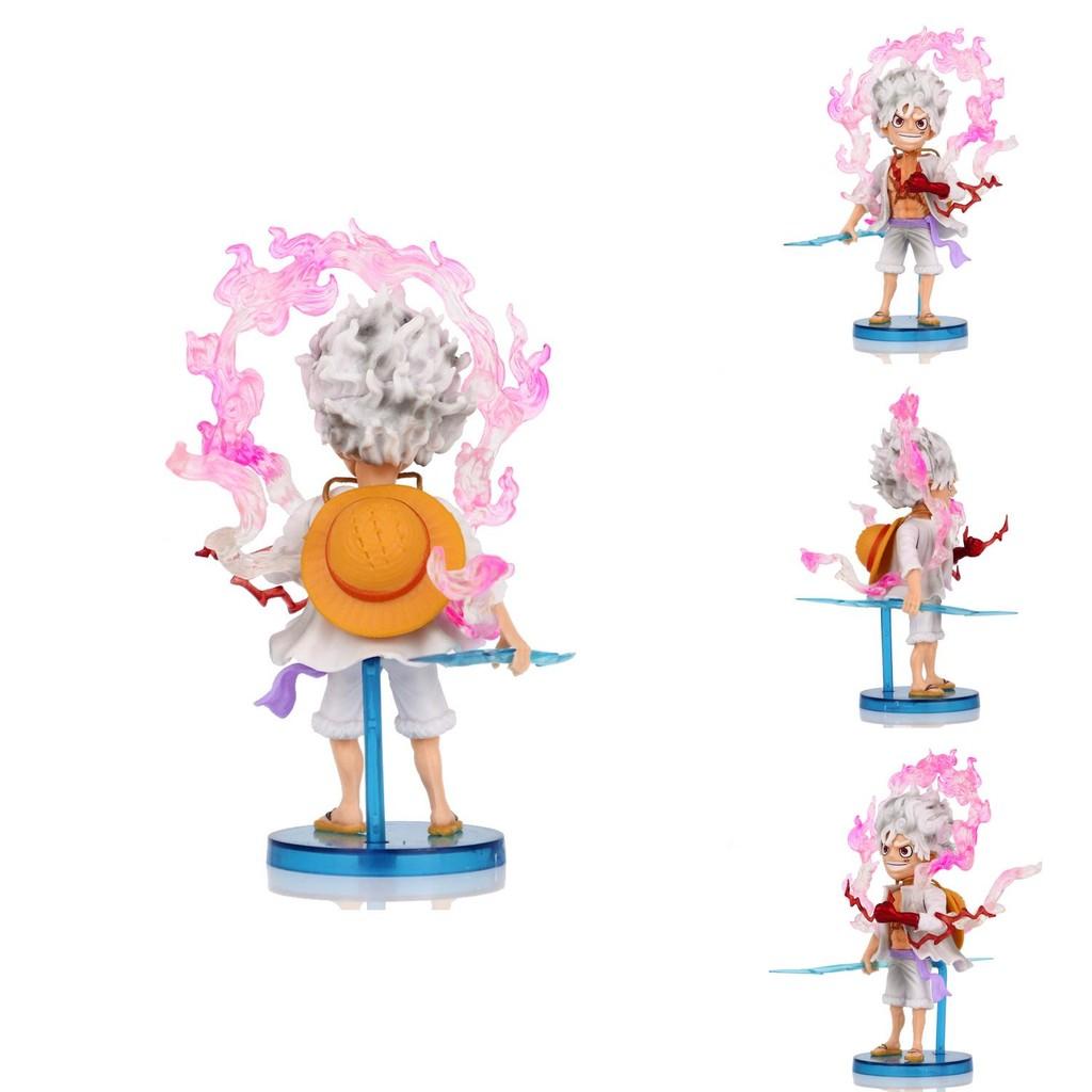 Cute Q Version Luffy Figure With Five Forms Stunning Pvc Nika Luffy Anime Statue