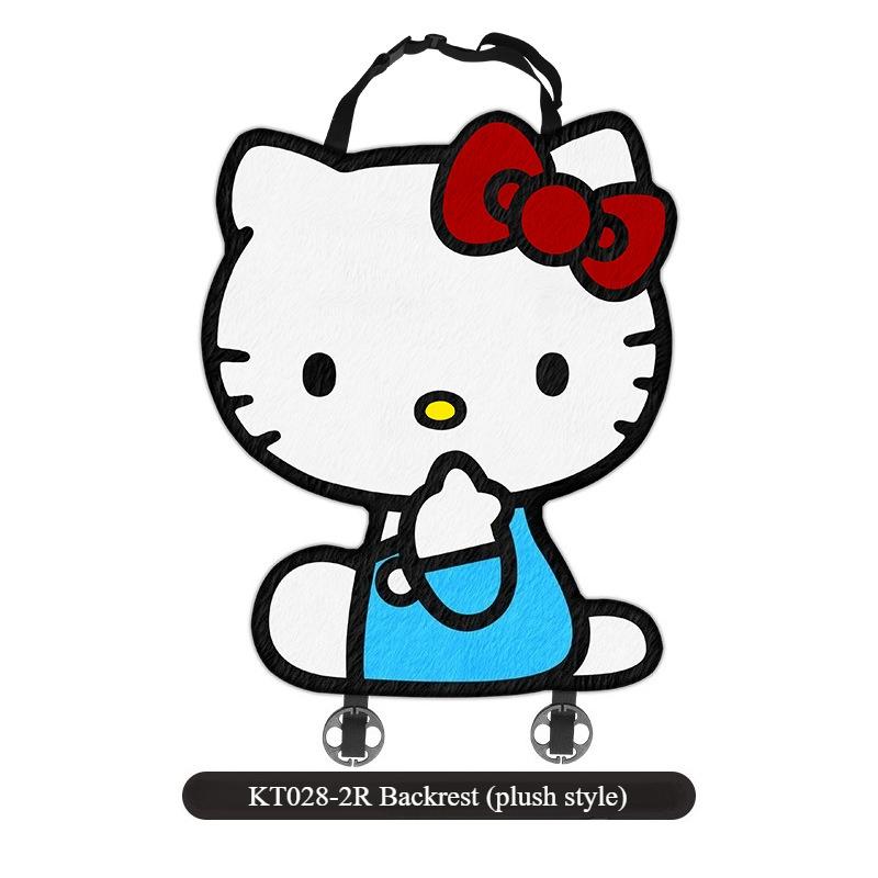 Hello Kitty Универсальная Короткошерстная Плюшевая Подушка для Автомобиля Мультяшная 3D Формы Зимняя Накидка на Пять Сидений Мягкая Подушка для Декора Салона Автомобиля