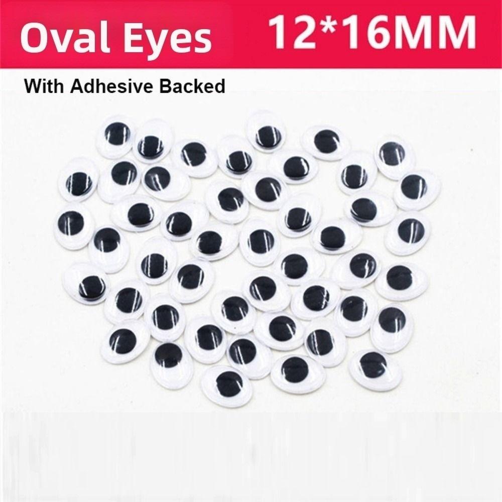100pcs/bag Plastic Wiggling Moving Eyes 3D Kindergarten Handmade Dolls Eyes Dolls Activity Eyes