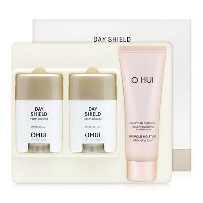 [Ohui] Ohui Day Shield Водный Солнцезащитный Стикер Duo Набор/Содержит Увлажняющую Эссенцию (P003251055)