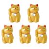 Lucky Fortune Lucky Cat Hand Lucky Set of 5 Gold Golden Lucky Fortune Good Luck Thousand Customers Lucky Lucky Lucky Charm Ornament New Year Greeting