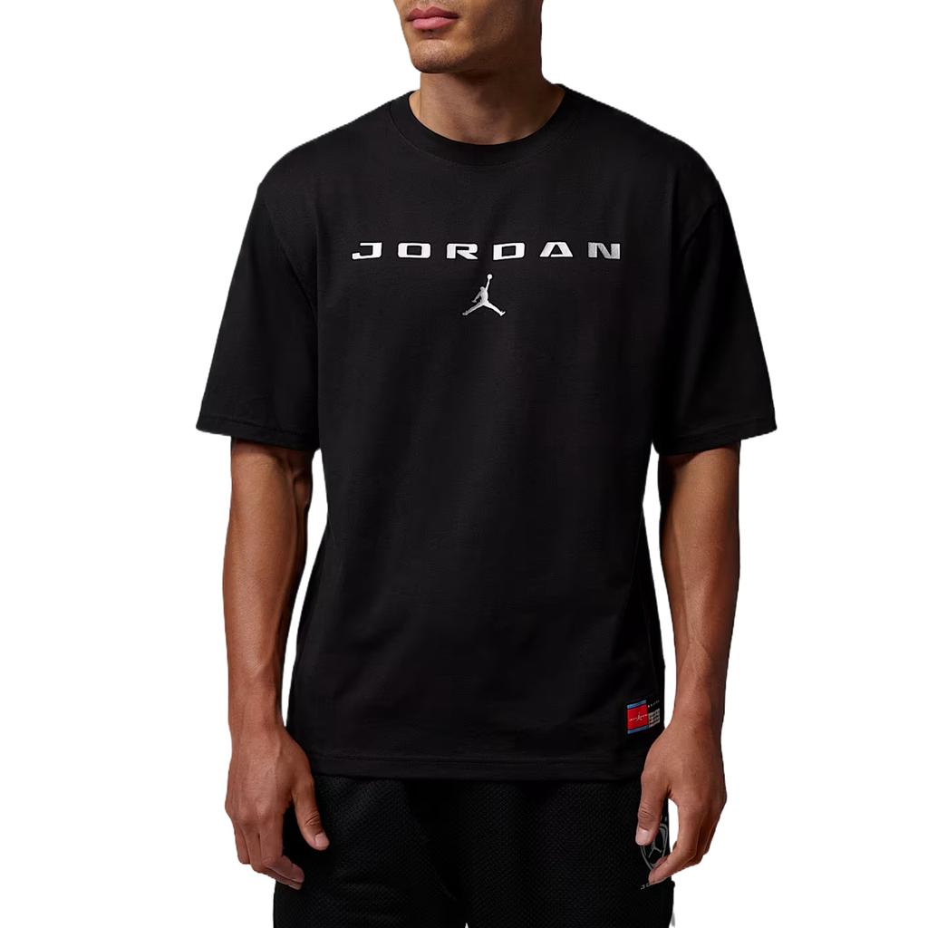 Jordan Мужская хлопковая футболка-свитер с круглым вырезом tops IO0007-010