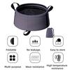 Portable Foldable Water Basin Large Capacity Storage Basin Stable Leak-Proof Design Folding Washbasin