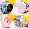 Lingpan Cute Cartoon Double Drinking Straw Big Belly Cup For Girls Outdoor Travel Shoulder Bag Water Bottle Large Capacity 850ml Barrel