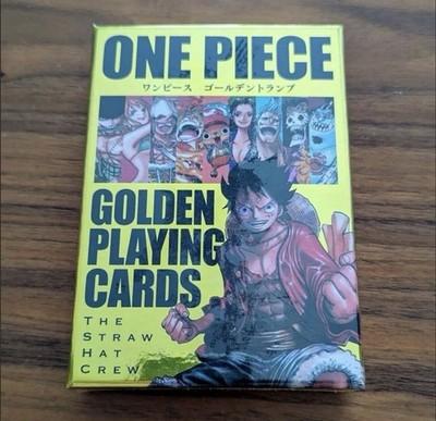 ONE PIECE Золотая колода игральных карт Неоткрытая запечатанная коробка