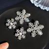 Winter Sparkle Snowflake Hair Clip - Christmas Duckbill Hairpin for Girls