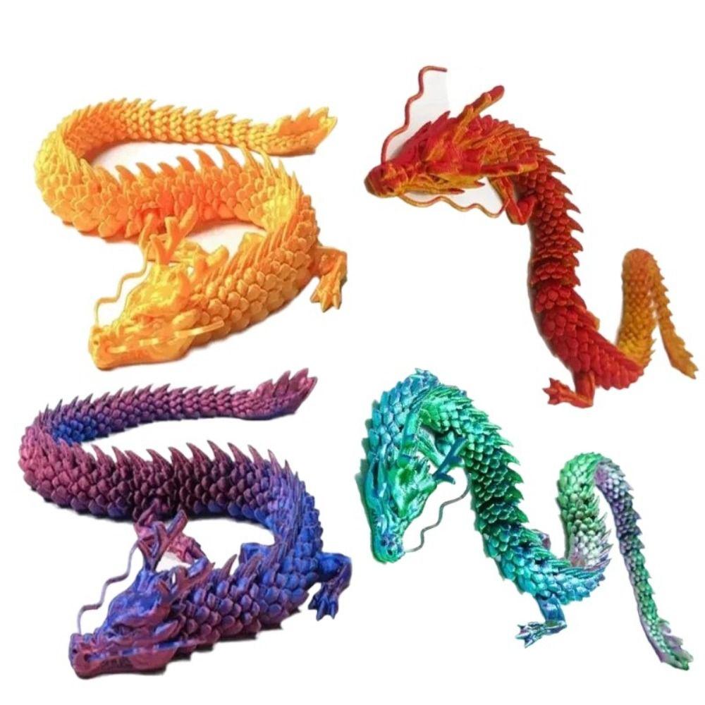 3D Joint Movable Dragon Model Long Dragon Model Creative Chinese Dragon Ornament Fish Tank