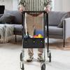 Foldable Wheelchair Storage Pouch Large Capacity Under Seat Pouch  Four Wheel Rollator