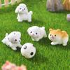 1Pc Desk Accessories Figurines Miniatures Cute Cartoon Simulation Dog Micro Landscape Ornaments For Home Decoration