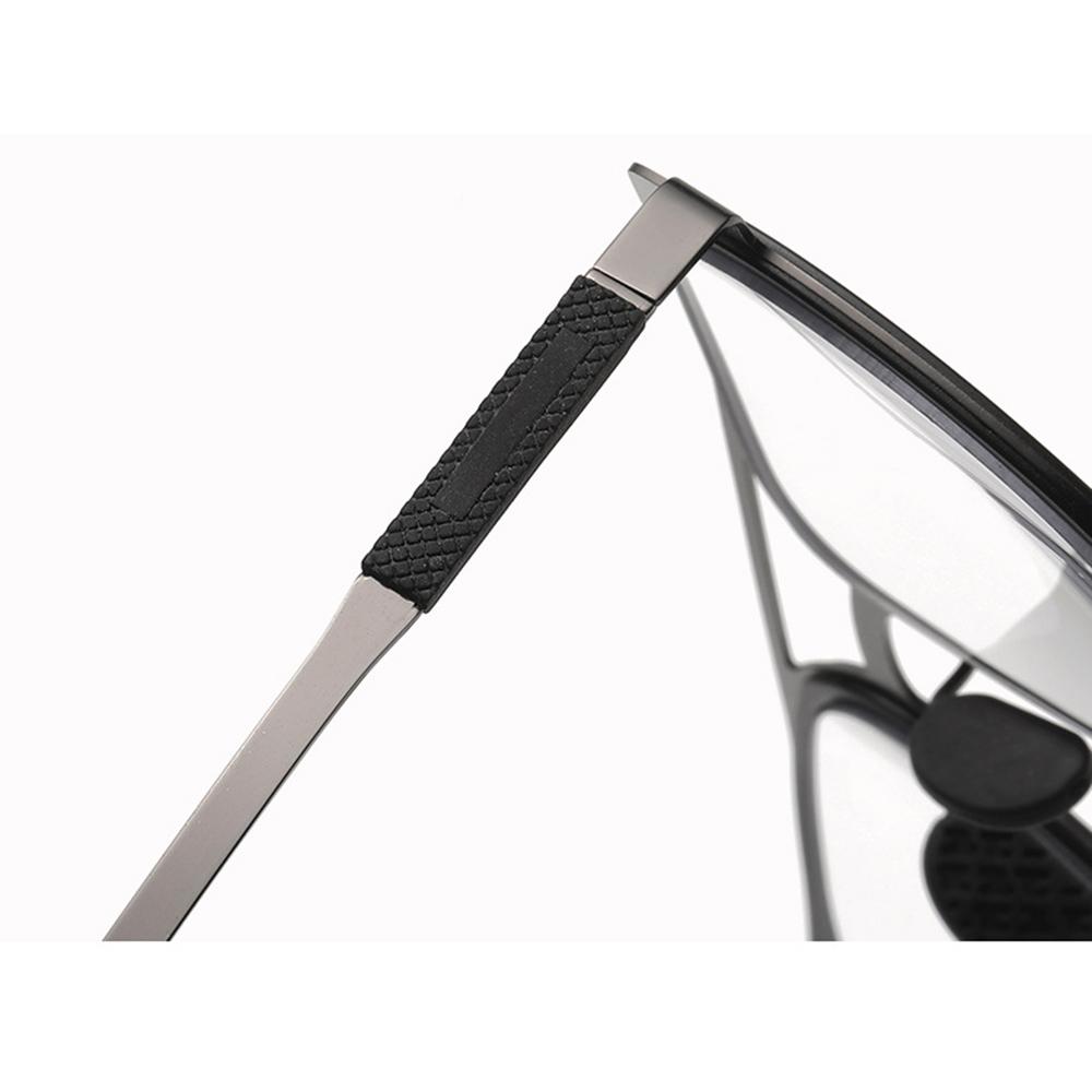 Фотохромные прогрессивные мультифокальные солнцезащитные очки для чтения Ретро-прямоугольные удобные очки для чтения от +0,75 до +4 См. Близко и Fa