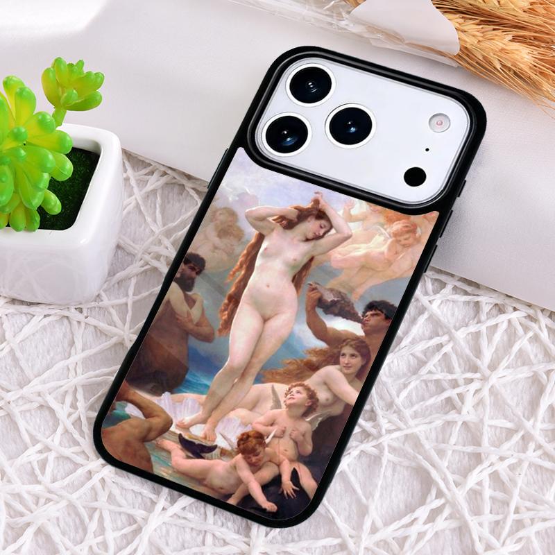 Художественные картины Рождение Венеры Чехол для телефона для iPhone 17 Air 16 15 11 12 14 13 Pro Max Ударопрочный чехол