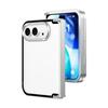 For iPhone Ultra Fold Case Drop-proof Micro Matte Frosted Back Full-wrap Aluminum Frame Hinge Protection Kickstand Phone Cover