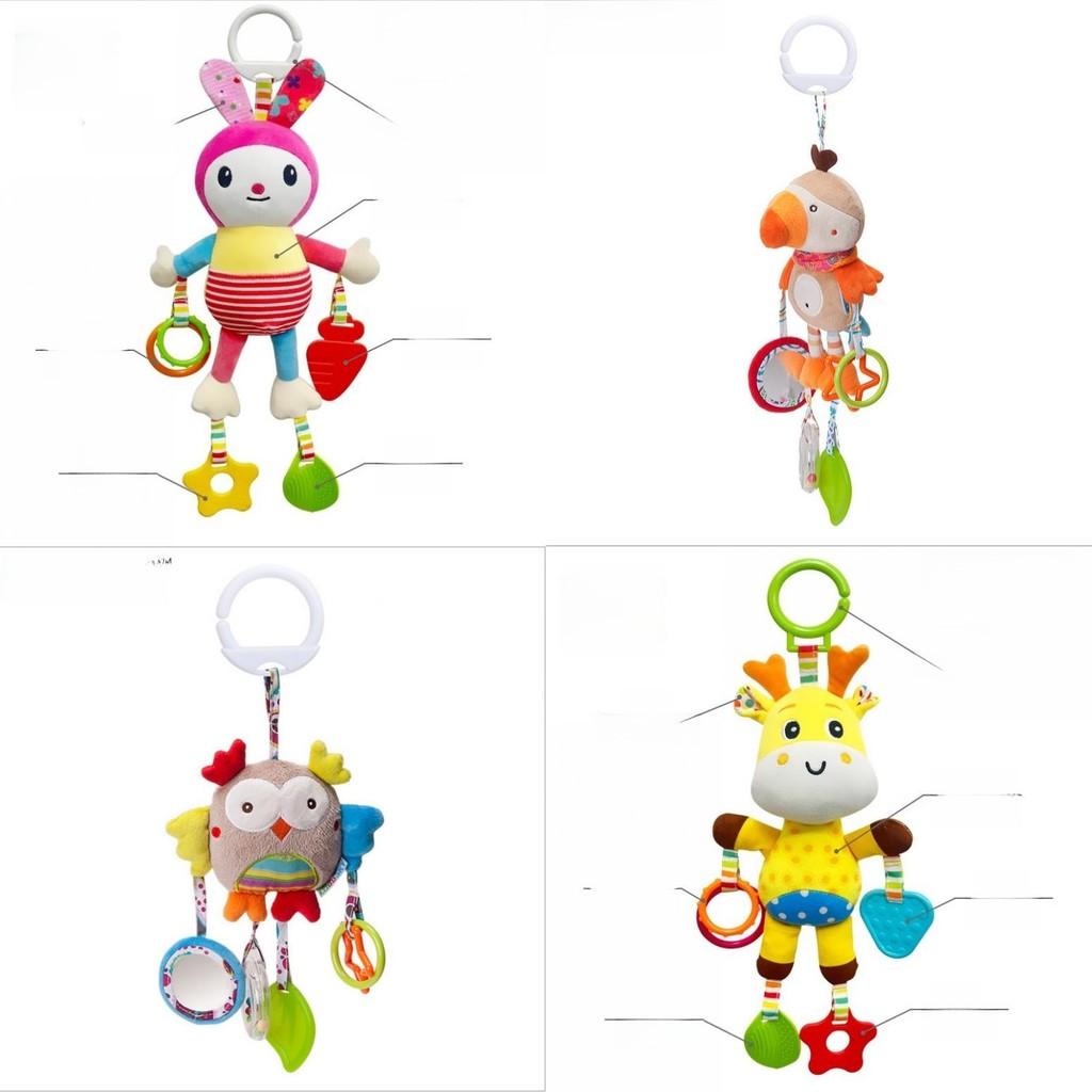 Baby Carriage Rattle Toy With Lighted Features For Toddler Development And Entertainment