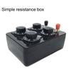 Коробка резисторов 9999 Ом 4 регулируемых значения Коробка сопротивлений для физических экспериментов и лабораторий