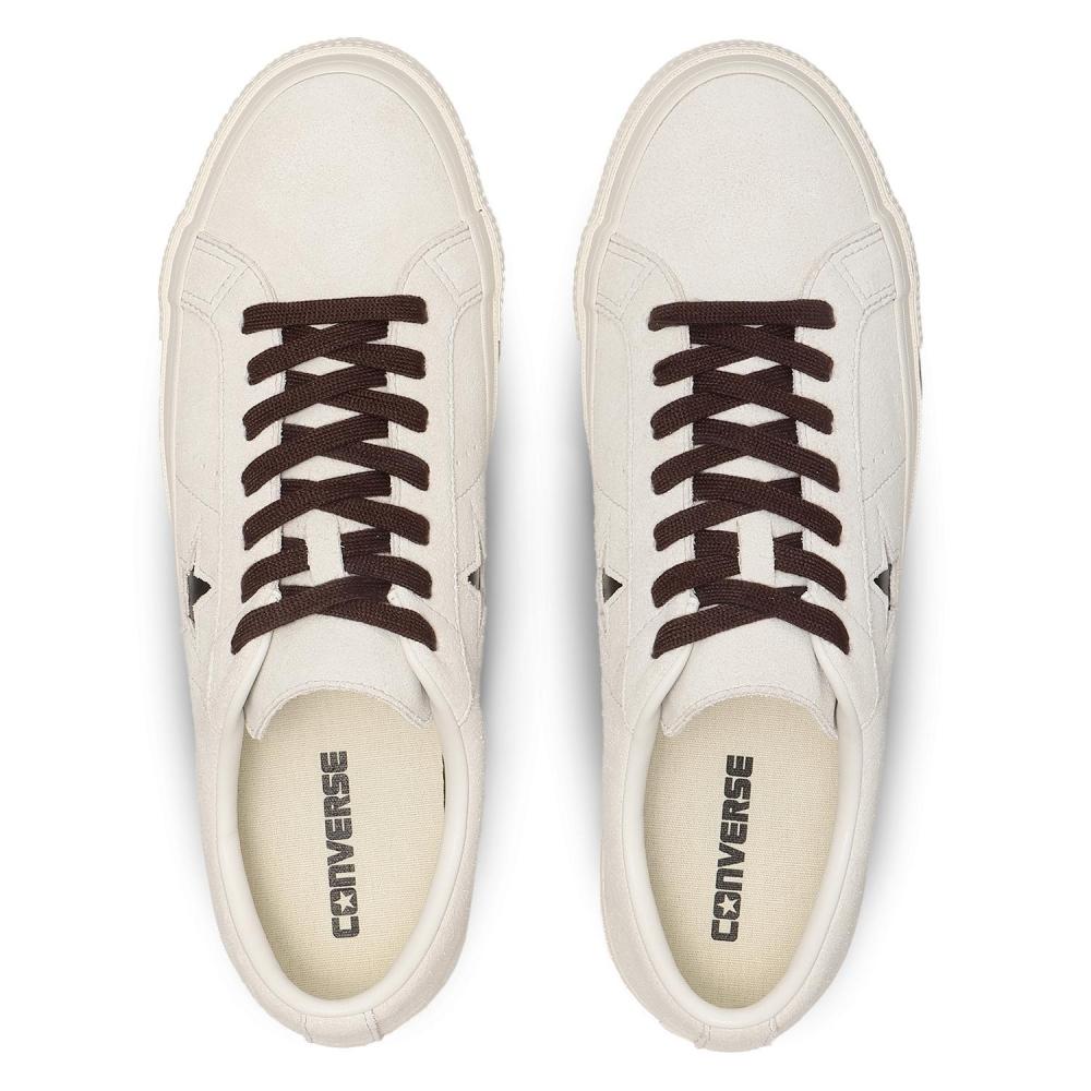 Converse Кроссовки из замши One Star Lt Beg Dk Brn 33703390