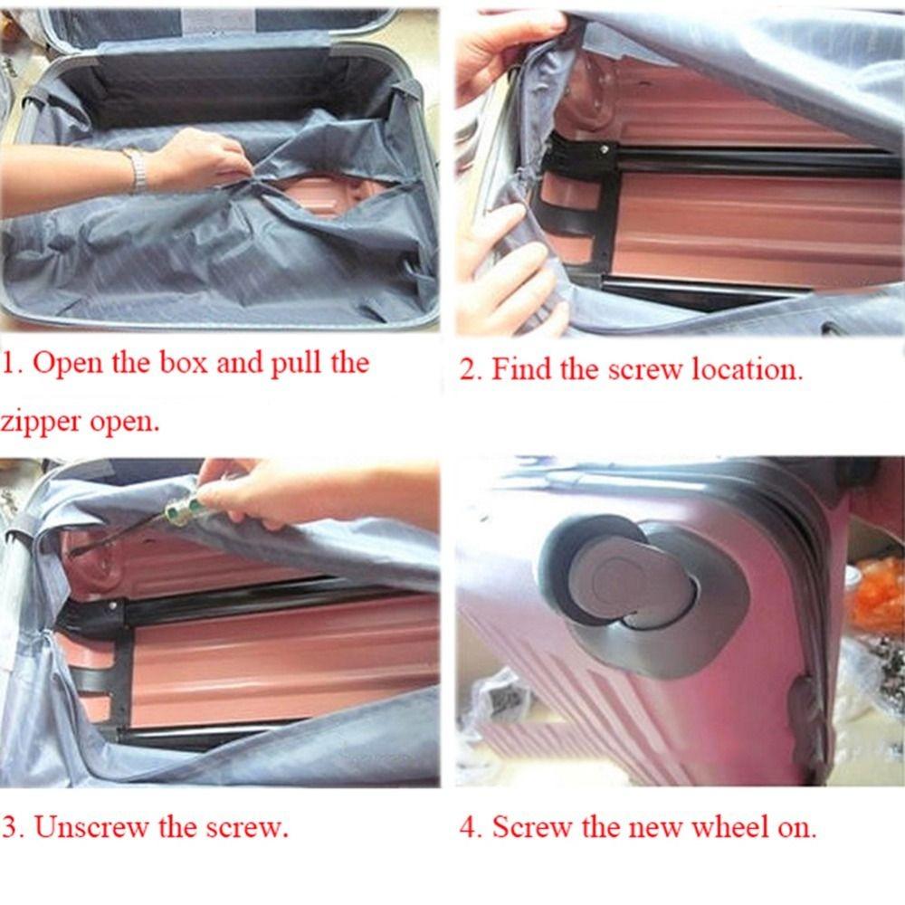 A08 Suitcases Spinner Caster Rubber Wheels Hand Spinner Suitcases Repair Luggage Wheels Replacement