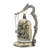 Hand-Carved Antique Bronze Dragon Bell Good Luck Charm Vintage Desk Ornament for Home Office Decor