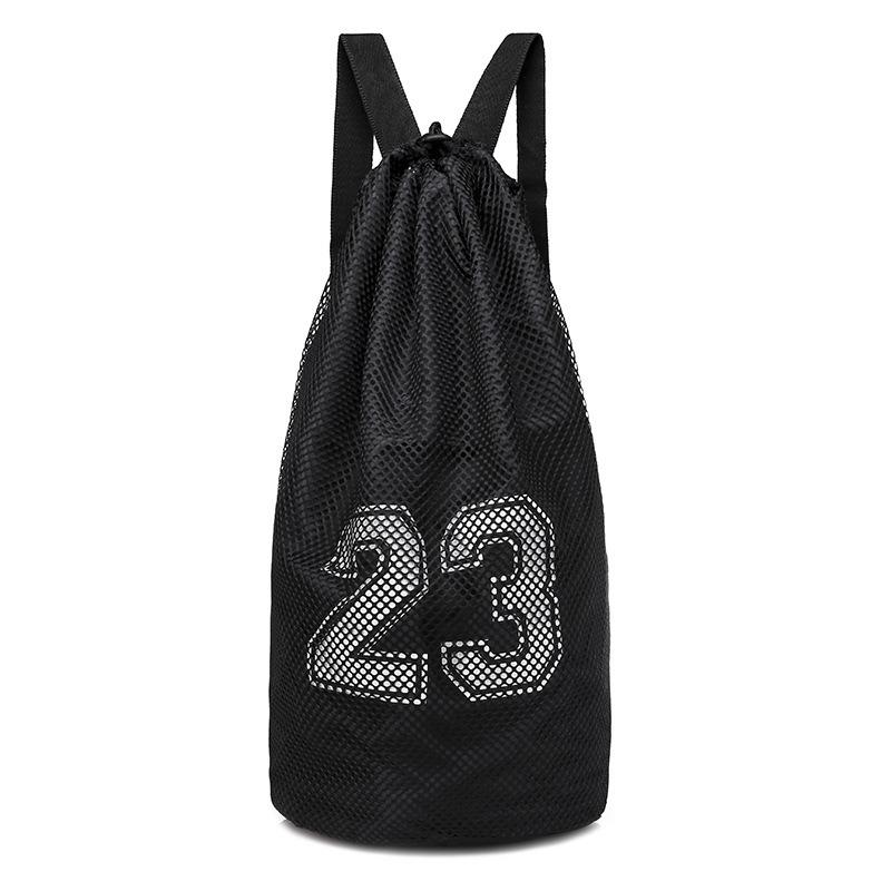 Large Capacity Oxford Cloth Mesh Basketball Bag Football Bag Table Tennis Bag Badminton Volleyball Bag Foldable Storage Bag