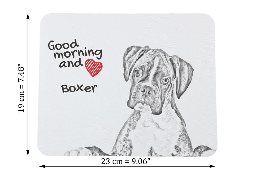Boxer, German Boxer III – Mouse pad with print, personalized dog-themed mouse pad | Art-Dog