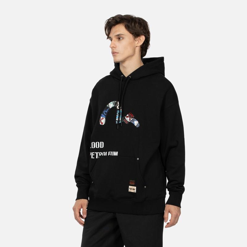 EVISU Sweatshirts Men's Hooded Moderate Regular 2EAHTM3SW8047LFCT