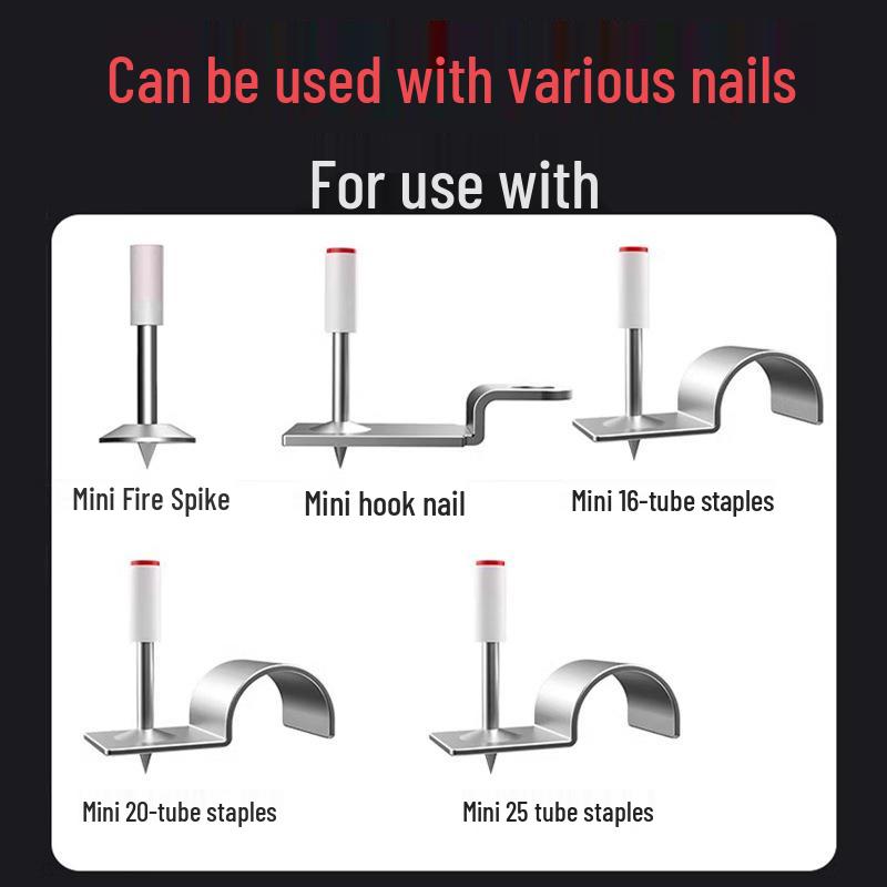 All-Steel Mini Powder-Actuated Nail Gun for Ceiling and Wall Fastening