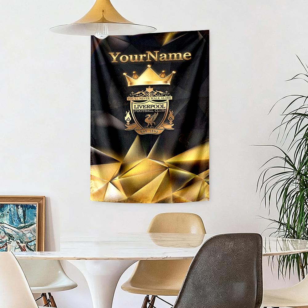 Liverpool Custom Your Name Wall Decor Tapestry Art For Pet Memorial Birthdaywedding Party Backdrop Family Gift