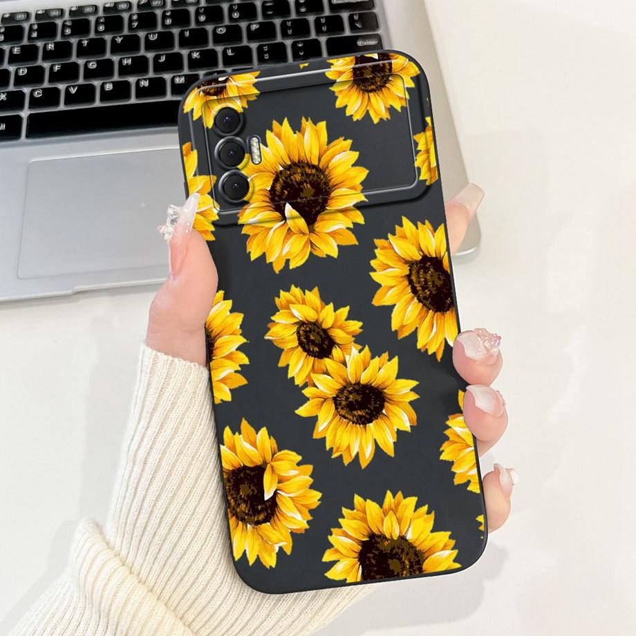 Для Tecno Spark 8P Spark8P 8 P KG7 Чехол-крышка Мягкий силикон ТПУ Цветок Бабочка Девичий Модный Расписной Чехол для телефона Бампер Fundas