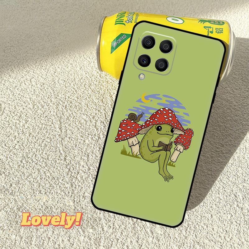 Милый Чехол-Лягушка с Грибом Для Samsung Galaxy M52 M36 M06 M16 M56 M33 M15 M55 M31 M13 M12 M14 M53 M32 M35 M34 M54