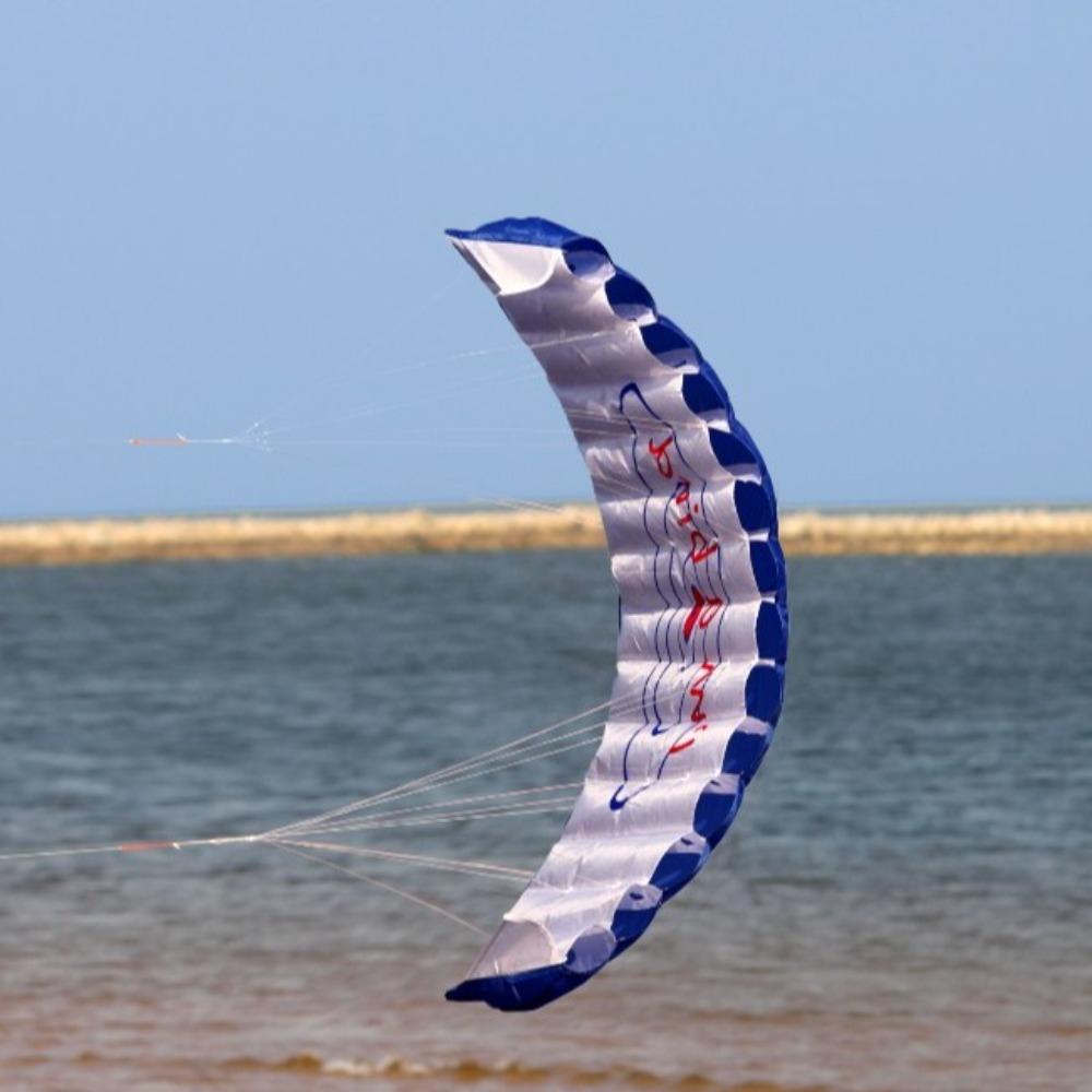Double Power Stunt Kite Dual Line Sport Beach Kite 1.4m Parachute Kite Family Interaction