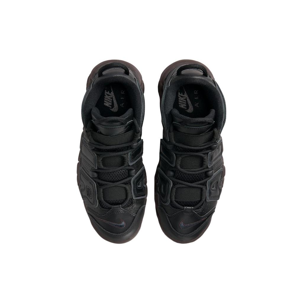 Nike Air More Uptempo Черные бархатные коричневые женские кроссовки антрацит DV1137-001