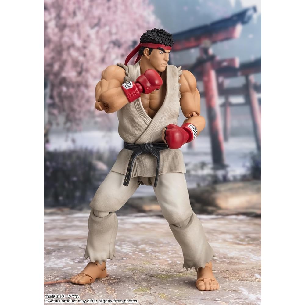 НАРОДЫ ТАМАШИИ SH. Фигурка Figuarts Street Fighter Рю, 150 мм, ПВХ, АБС, окрашенная, подвижная, коллекционная