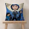 5D Anime CCoraline Cushion Cover Inches Farmhouse Decor Home Throw Pillow Covers For Couch Decorations