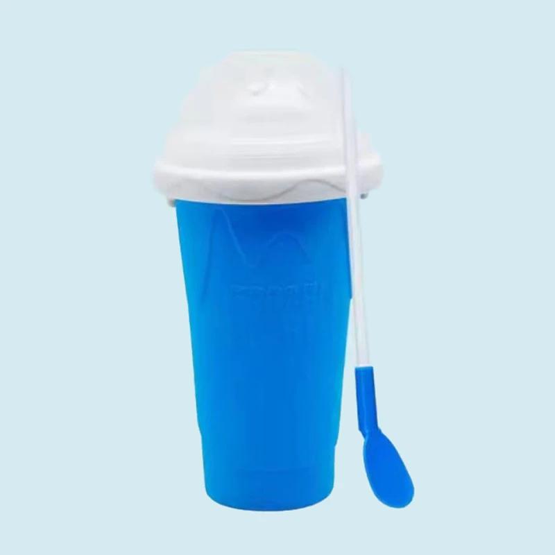 Smoothie Homemade Cup Quick-Frozen Ice Cream Milkshake Bottle Summer DIY Juice Iced Cup Freezed Portable Squeeze Slushie Cups